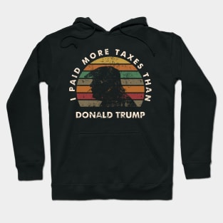 Trump Taxes Shirt Club I Paid More Taxes Than Trump Vintage Hoodie